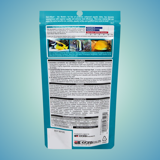 Saki Marine Herbivore Pellet Food