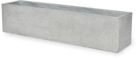 Areia kairo rectangular planter, grey