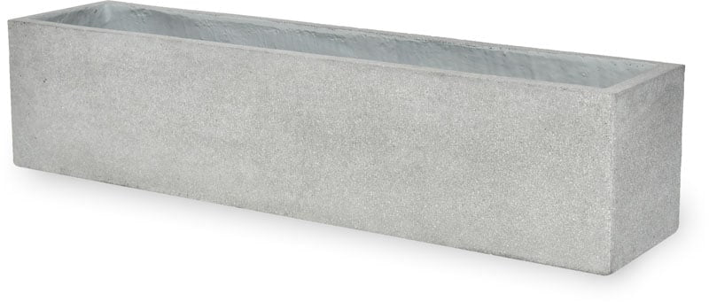 Areia kairo rectangular planter, grey