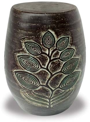 Barro garden stool planter with tree