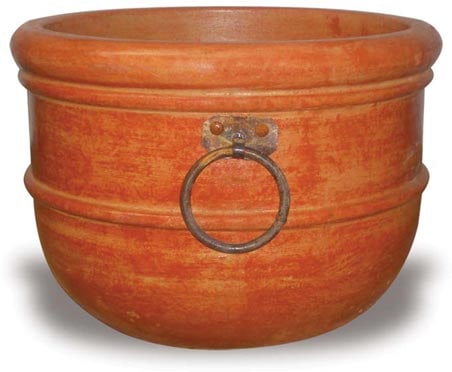 Barro large. bola classica pot with iron handles