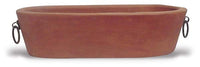 Barro medium. oblong pot with iron handles