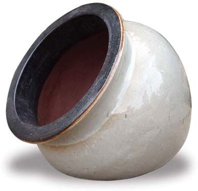 Barro on side spill pot, bronze