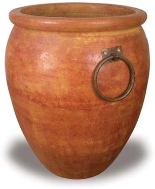 Barro papaya pot with iron handles