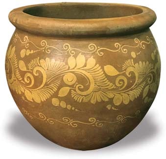 Barro pot floral planter