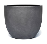 Brisa urban egg round planter, grey