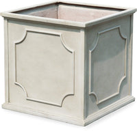 Brisa white square planter