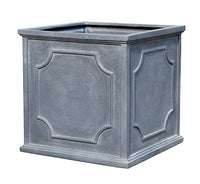 Brisa white square planter
