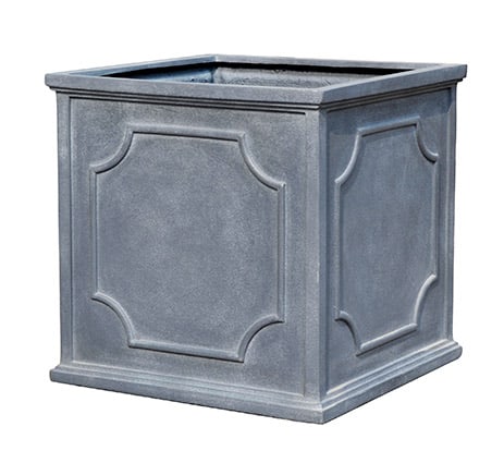 Brisa white square planter