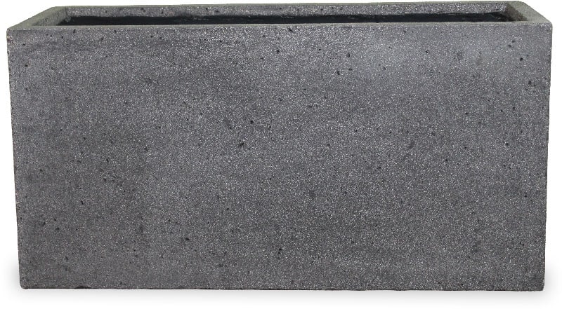 Caliza grey bloc planter, grey