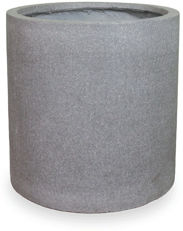 Caliza grey oslo short planter, grey