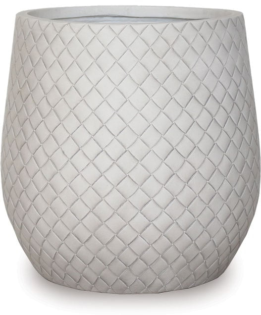 Cedro belly planter, white
