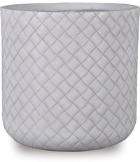 Cedro short pot, white