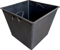 Costa grey triline rectangular planter with wheels and plastic inserts