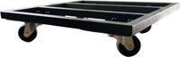 Costa grey triline rectangular planter with wheels and plastic inserts