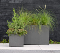 Costa grey urban trio rectangular planter with wheels and plastic inserts