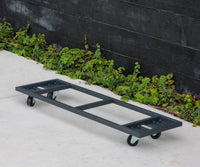 Costa grey urban trio rectangular planter with wheels and plastic inserts
