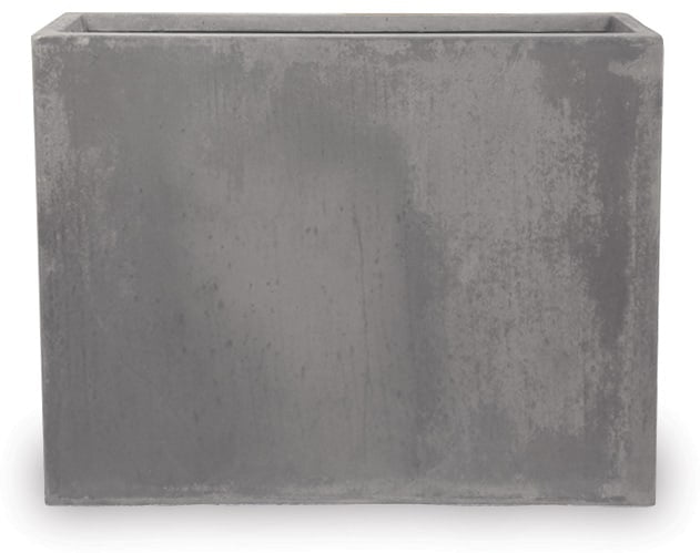 Costa oversized tall rectangle planter, grey