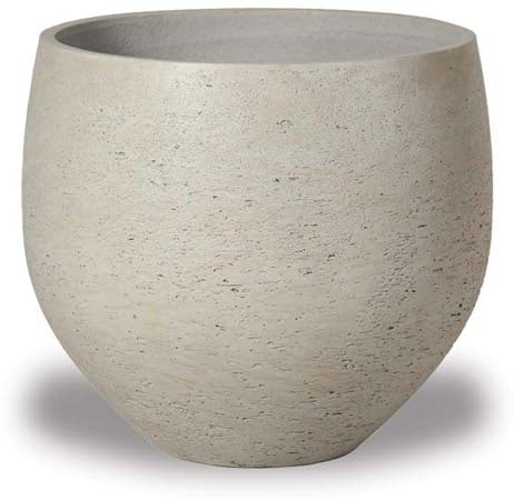 Costa ro cement belly pot, grey