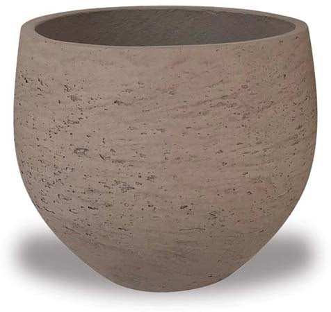 Costa ro cement belly pot, taupe