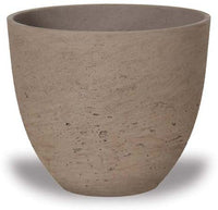Costa ro cement egg pot, taupe