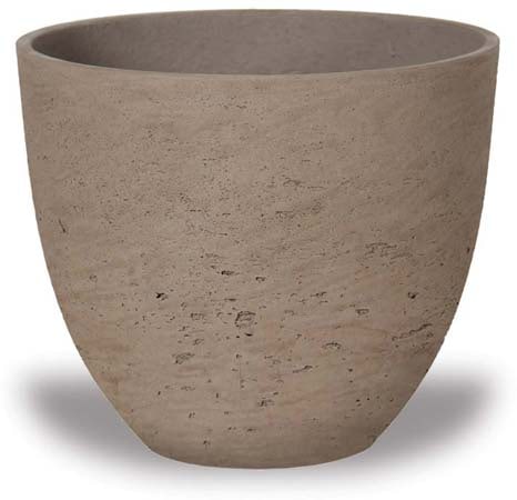 Costa ro cement egg pot, taupe