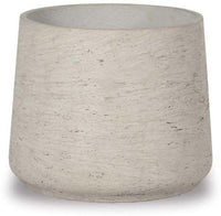 Costa ro cement footed pot, grey