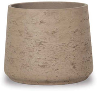 Costa ro cement footed pot, taupe