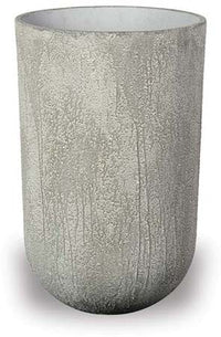 Costa tall lime concrete planter, cream