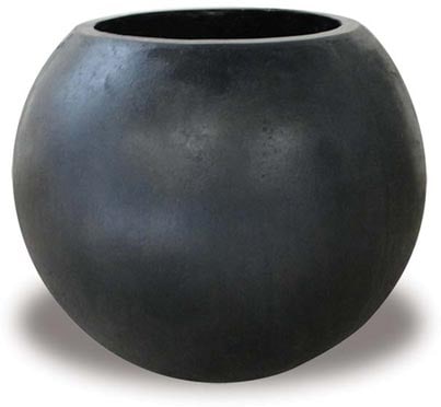 Dique ball planter, black