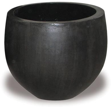 Dique belly planter, black