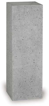Dique pedestals planter, grey