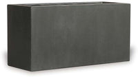 Dique rectangular planter, black