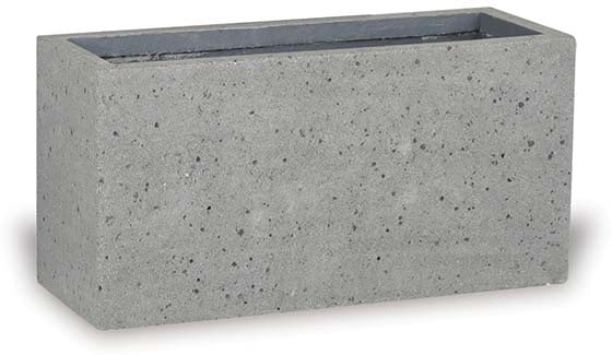 Dique rectangular planter, grey