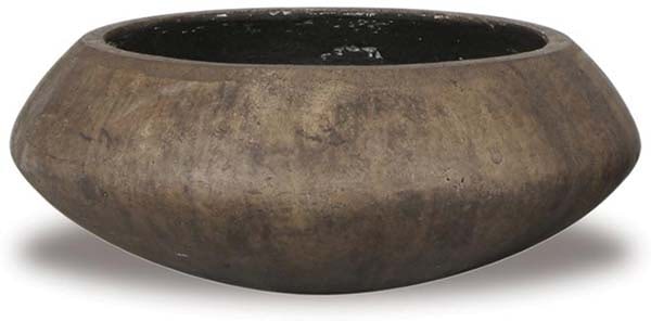 Dique shallow bowl, brown