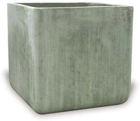 Dique short square planter, green