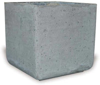 Dique short square planter, grey