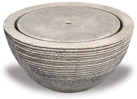 Dique small tapered round fountain with LED light