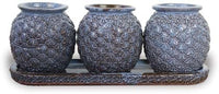 Flor tray pot, blue