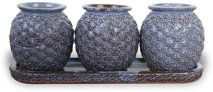 Flor tray pot, blue