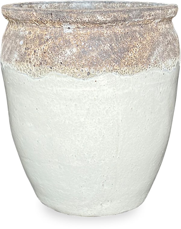 Horno anguilla egg planter, white