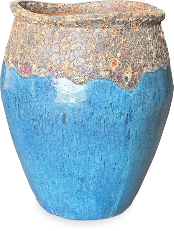 Horno caldera jar, blue