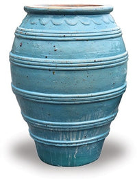 Horno five line jar, blue