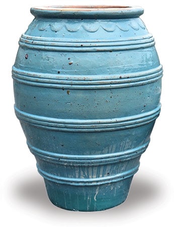 Horno five line jar, blue