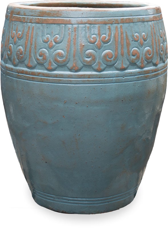 Horno flower belly planter, blue