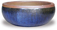 Horno grid low planter, blue