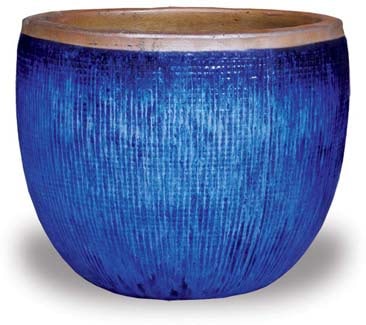 Horno grid short planter, blue