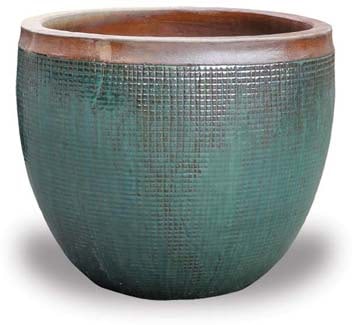 Horno grid short planter, green