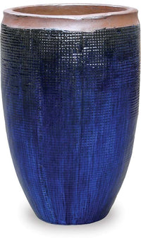 Horno grid tall planter, blue