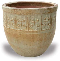 Horno matte round planter, white